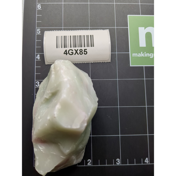 Jadeite Pink Swirl Art Glass Cullet Glowing Manganese Opaque Slag Glass #4GX85 - Picture 7 of 7